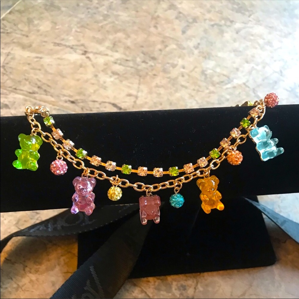 NWT Betsey Johnson Pastel Gummy Bear Necklace